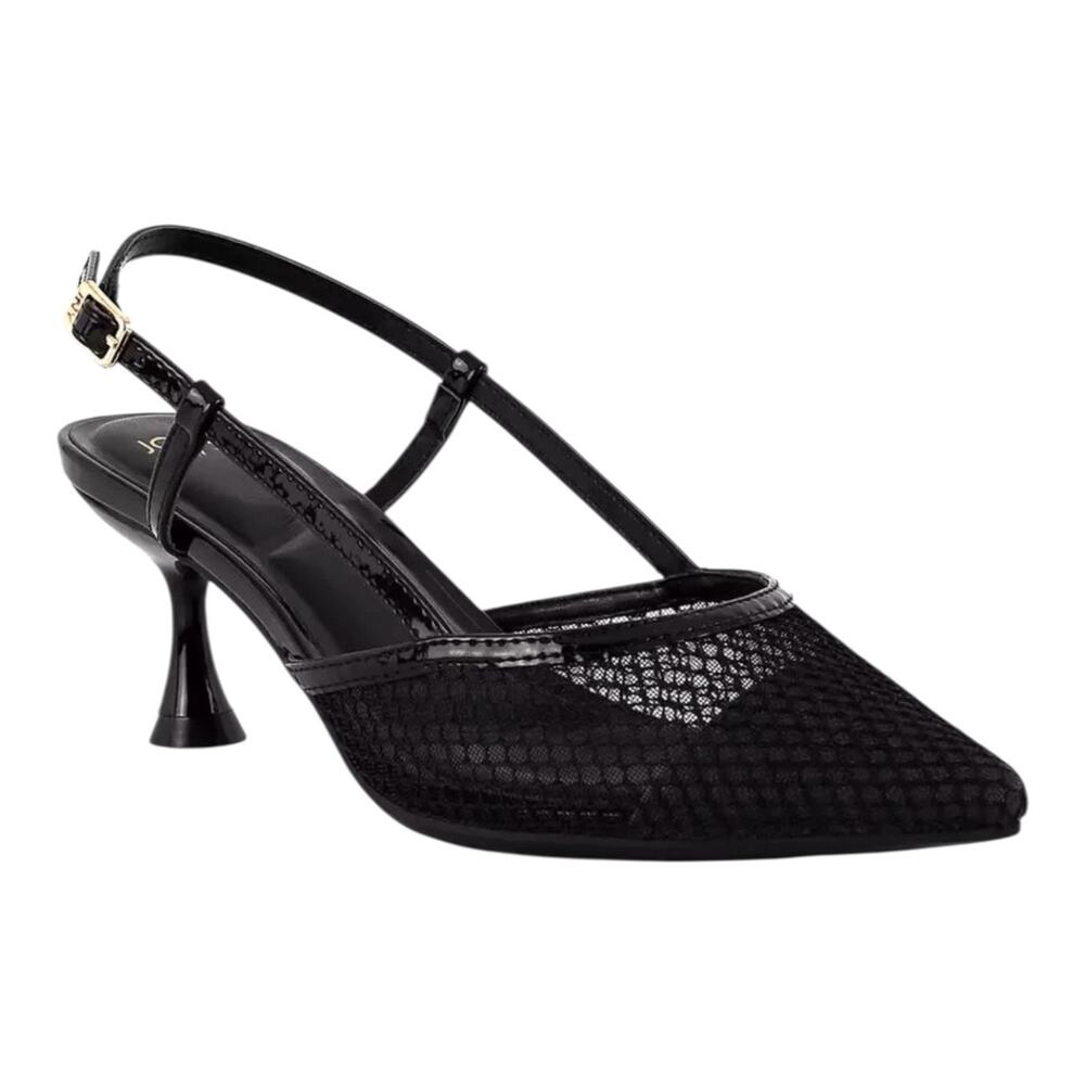 Jones New York Women's Lina Pointed Toe Slingback Heeled Pumps Black Size 11